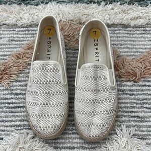 Esprit Beige/Cream Slip-On Espadrilles